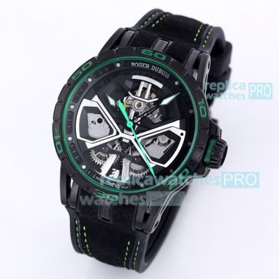 Swiss Replica Roger Dubuis Excalibur Watch Green